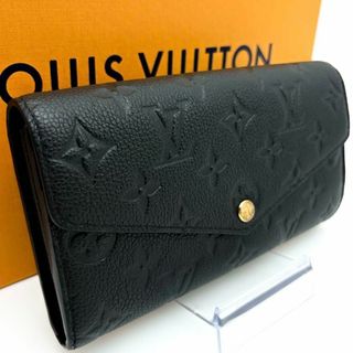 ルイヴィトン(LOUIS VUITTON)の【極美品】 ルイヴィトン アンプラント ポルトフォイユ サラ 新型 ノワール 黒(財布)