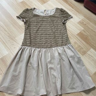 プロポーションボディドレッシング(PROPORTION BODY DRESSING)のチュニックワンピース　ドッキングワンピース(ひざ丈ワンピース)