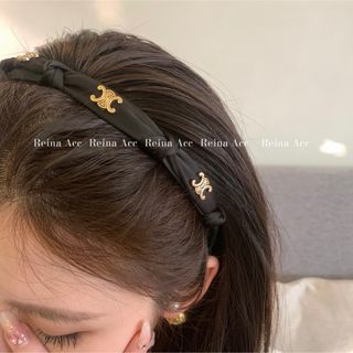 【残りわずか！】カチューシャ　高級感　サテン　おしゃれ　レディース(カチューシャ)