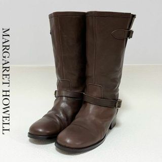 MARGARET HOWELL マーガレット ハウエル 本革 レザー ブーツ(ブーツ)