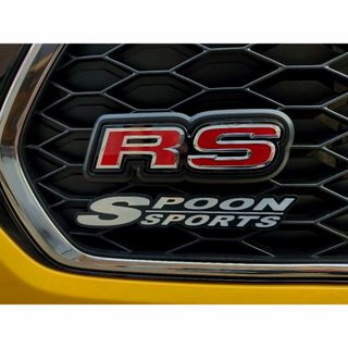【HONDA】SPOON SPORTS　メタルステッカー エンブレム(車外アクセサリ)