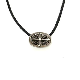 クロムハーツ(Chrome Hearts)のクロムハーツ CHROME HEARTS タイニークラシックループタイ アクセサリー 小物 チョーカー ネックレス SV925 ブラック(ネックレス)