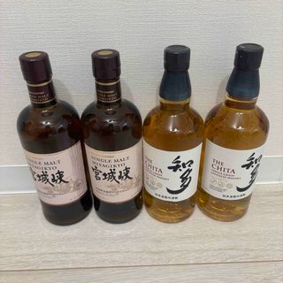 サントリー(サントリー)の宮城峡 知多 ジャパニーズウイスキー ４本セット(ウイスキー)