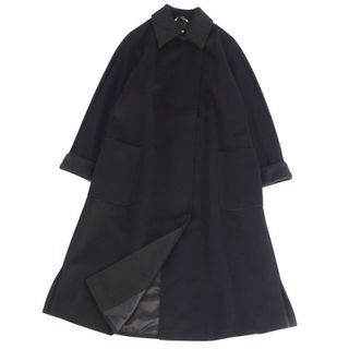 マックスマーラ(Max Mara)の極美品 マックスマーラ Max Mara コート 白タグ ロングコート ウール アンゴラ カシミヤ レディース JI38 ブラック(その他)