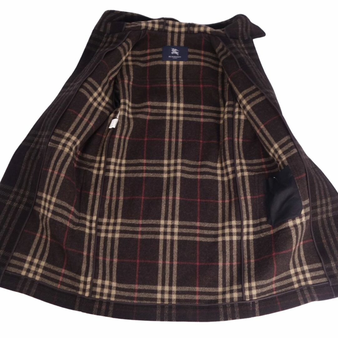 美品 バーバリー ロンドン ダッフルコート ノバチェック サイズM 高級ライン 美品 バーバリーロンドン ダッフルコート ノバチェック ウール