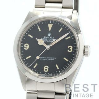 ロレックス(ROLEX)の【OH済】 ロレックス 【ROLEX】 エクスプローラー1 1016 メンズ ブラック ステンレススティール 腕時計 時計 EXPLORER I  BLACK SS EX1【中古】 (腕時計(アナログ))