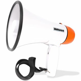 【在庫処分】hibikurasu メガホン 拡声器 録音 再生 機能付き ２０W(その他)