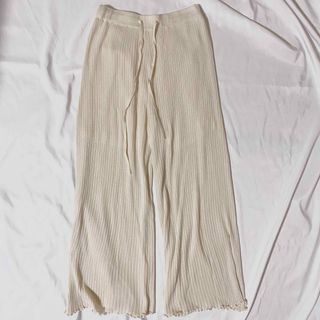 フーズフーチコ(who's who Chico)のwho's who Chico lib pants ivory(カジュアルパンツ)