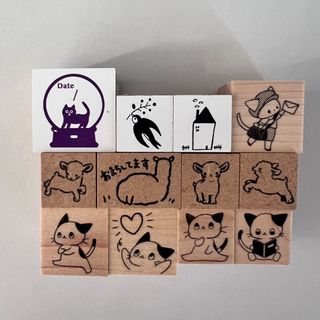 ハンコ 12点セット 国内作家さん他 スタンプ