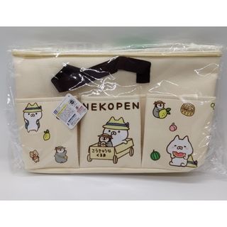 【ラウンドワン限定】ねこぺん日和　フルーツ畑 ポケットがいっぱいバッグ　ホワイト(エコバッグ)
