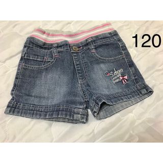 120 デニム　ハーフパンツ　　女の子　2枚セット