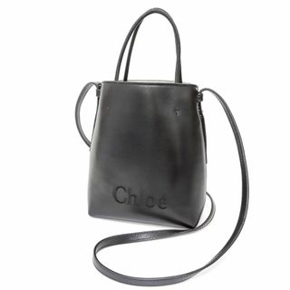 クロエ(Chloe)の【極美品】Chloe クロエ センス マイクロ トートバッグ ブラック レザー(トートバッグ)