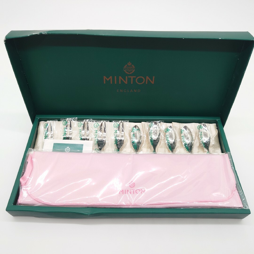 MINTON(ミントン)の【未使用品】ミントン　カトラリー セット　 ティースプーン ＆ ケーキフォーク インテリア/住まい/日用品のキッチン/食器(カトラリー/箸)の商品写真