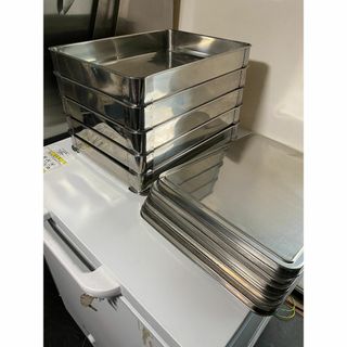 【まとめ売り】ステンレス システムバット10個 蓋付き ASS-14 大60