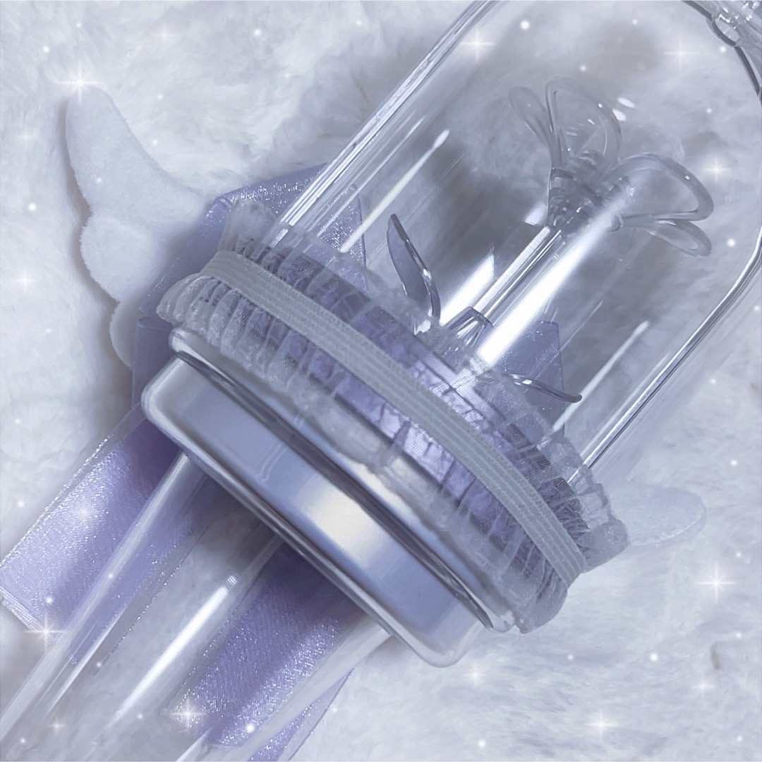 ILLITペンライトリボンデコ 紫 エンタメ/ホビーのタレントグッズ(アイドルグッズ)の商品写真