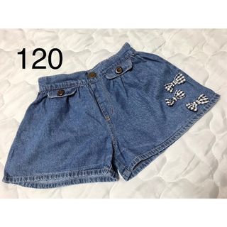 120  デニム　ハーフパンツ　女の子　(パンツ/スパッツ)