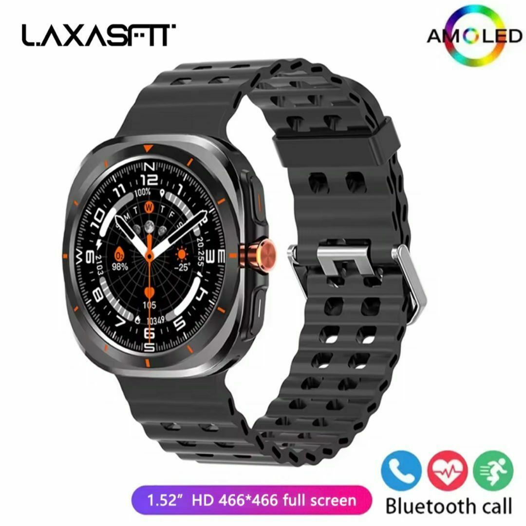 【新品•未使用】LAXASFIT スマートウォッチ GT7 ウルトラ メンズの時計(腕時計(デジタル))の商品写真