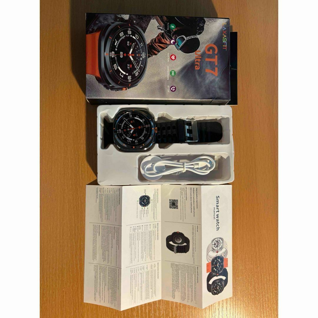 【新品•未使用】LAXASFIT スマートウォッチ GT7 ウルトラ メンズの時計(腕時計(デジタル))の商品写真