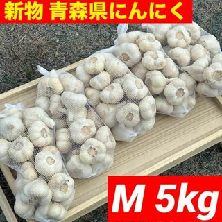 【新物！！】青森県産 にんにく M 5kg福地ホワイト六片 絶品(野菜)