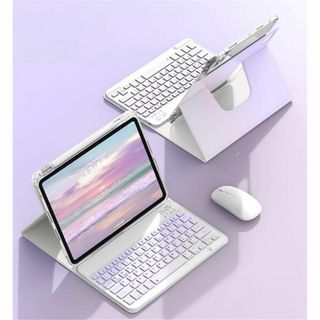 マウス付き iPad 10 2022/iPad 11 2025キーボードケース (タブレット)