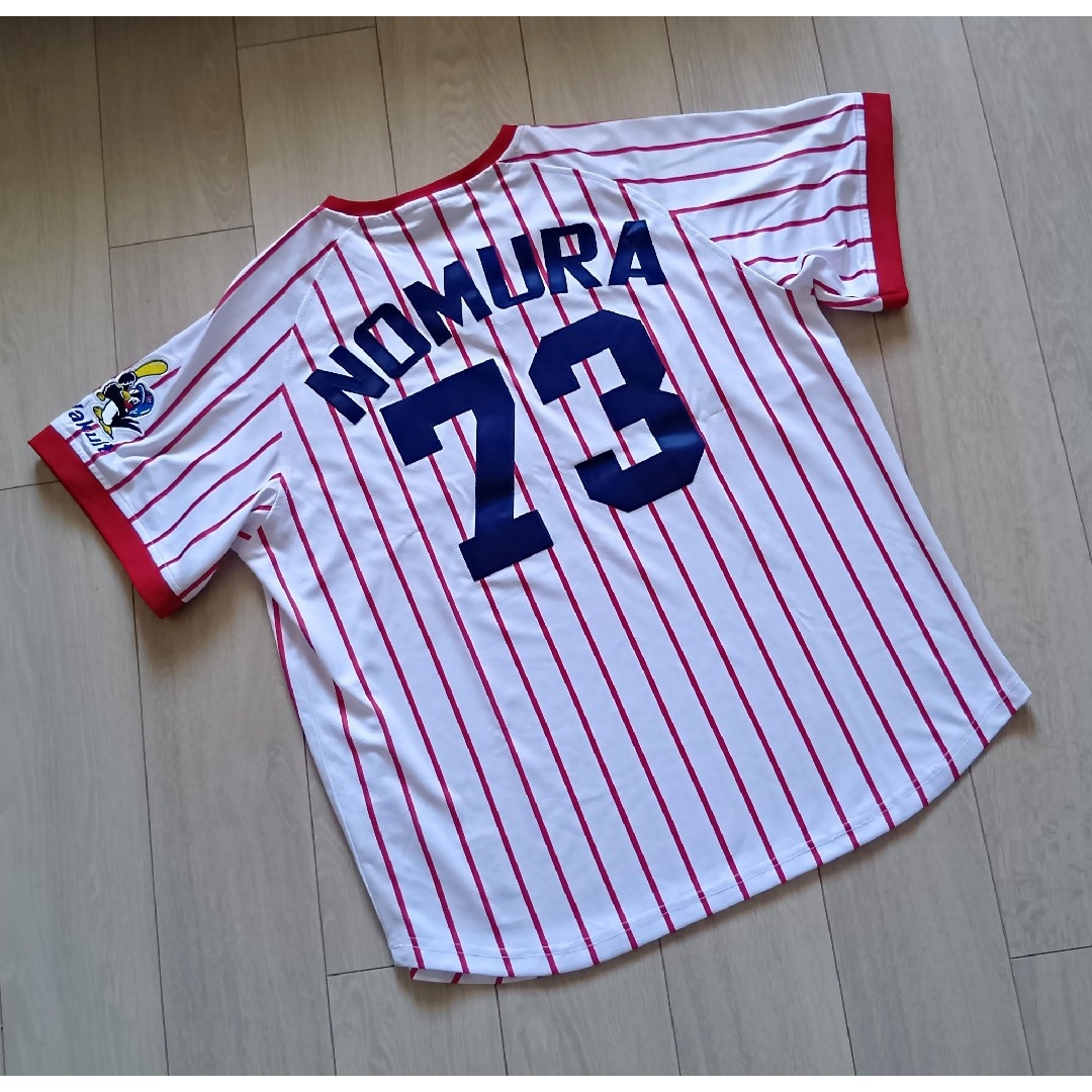 Majestic(マジェスティック)の【限定】ヤクルト　スワローズ　復刻　野村　ホーム　ユニフォーム　マジェスティック スポーツ/アウトドアの野球(応援グッズ)の商品写真