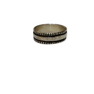 インディアンジュエリー(INDIAN JEWELRY)のナバホ族 ブルースモーガン Bruce Morgan チゼル シルバー リング(リング(指輪))