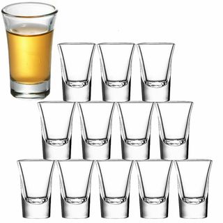 Batoneショットグラス 12個-30ml クリアシミニショットグラス ヘビー(その他)