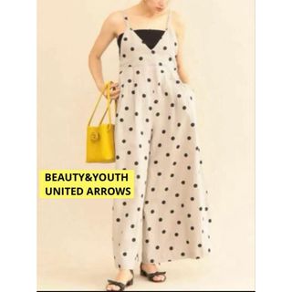 ビューティアンドユースユナイテッドアローズ(BEAUTY&YOUTH UNITED ARROWS)の感謝sale❤️7841❤️BEAUTY&YOUTH❤️ゆったり＆素敵なサロペット(サロペット/オーバーオール)