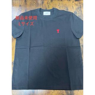 【新品未使用】アミパリス コットンTシャツ ブラックL(Tシャツ/カットソー(半袖/袖なし))