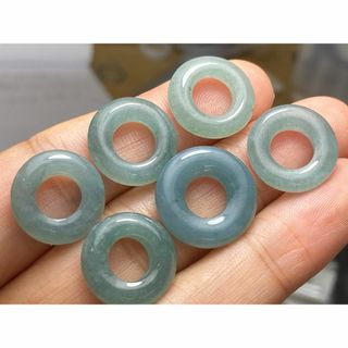 RS11-66 糯氷種 薄灰青 玉壁 平安守りドグアテマラ産A貨 本翡翠 ルース