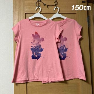ユニクロ(UNIQLO)の＜881＞双子ミニーちゃんＴシャツ150サイズ(Tシャツ/カットソー)