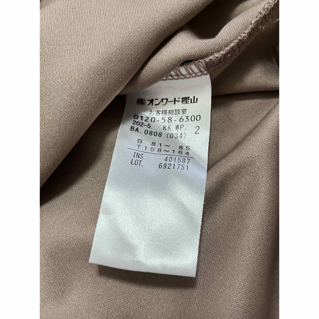 anySiS(エニィスィス)のany SiS レジュールライトジャージー カットソー モカ Mサイズ  レディースのトップス(カットソー(半袖/袖なし))の商品写真