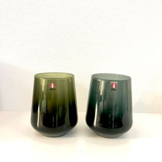 アラビア(ARABIA)の新品未使用品イッタラiittalaエッセンス タンブラー グレー モスグリーン (グラス/カップ)