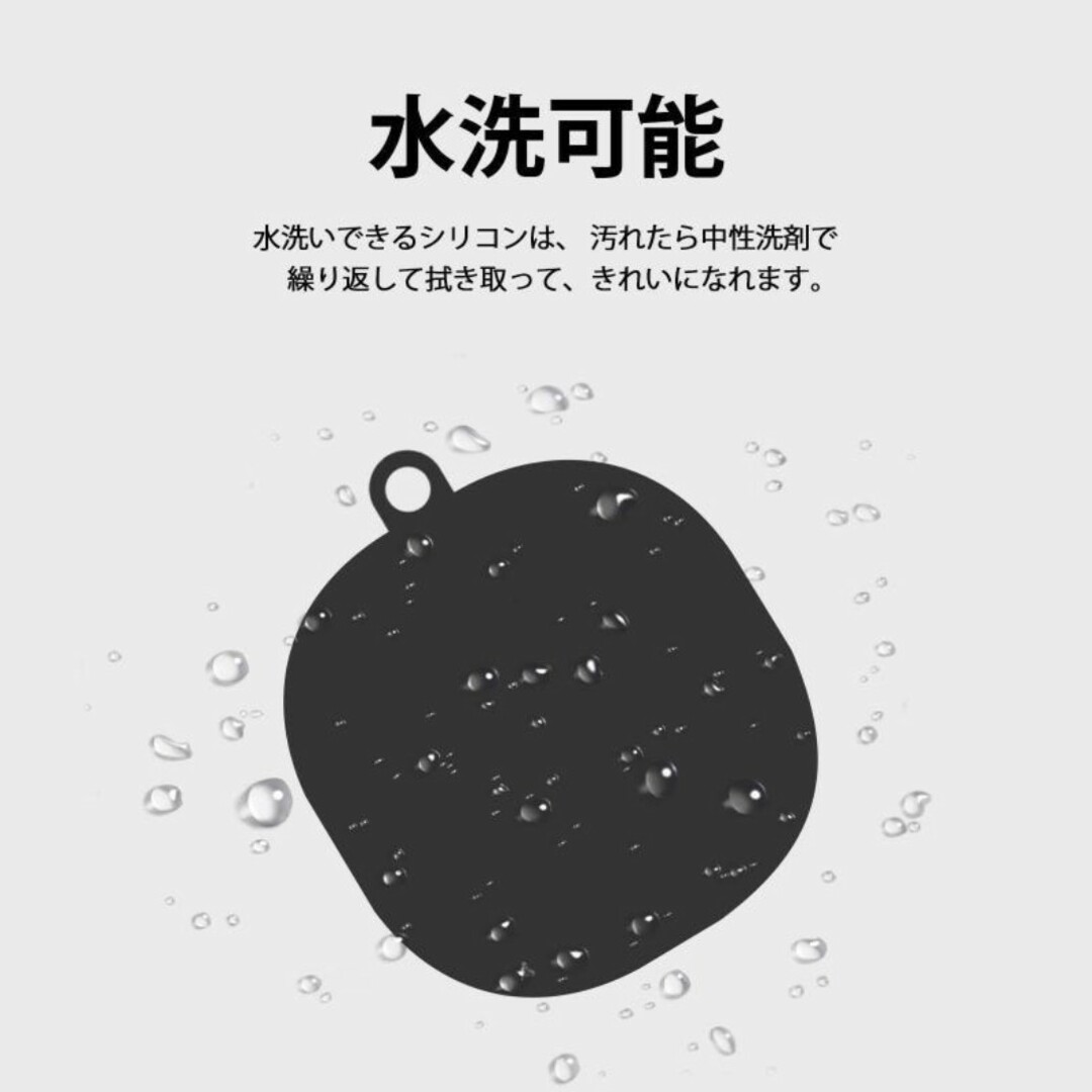 ankerケース カバー ホワイト カラビナ付き シリコン イヤホン アンカー スマホ/家電/カメラのオーディオ機器(その他)の商品写真