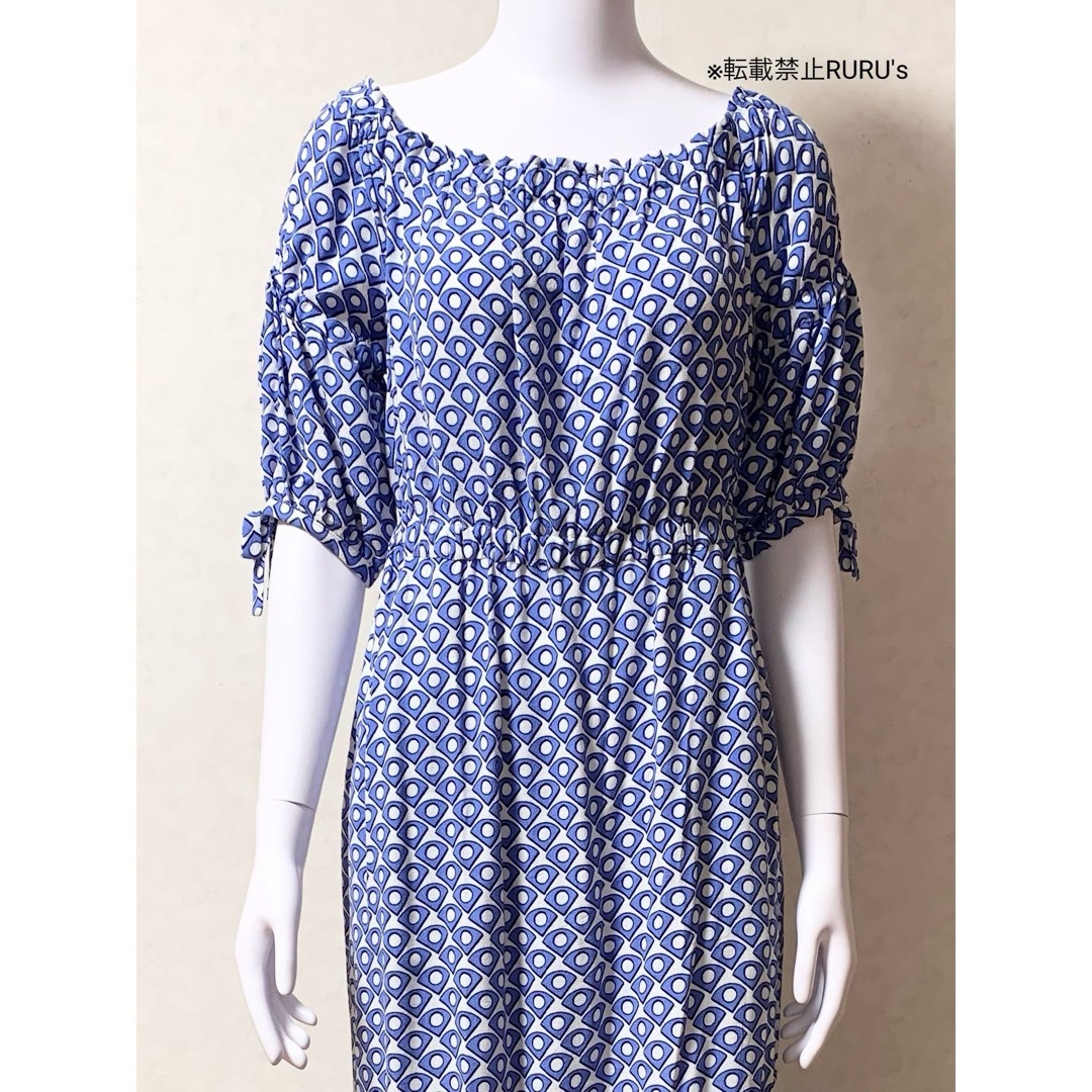 DIANE von FURSTENBERG(ダイアンフォンファステンバーグ)の新品同様ダイアンフォンファステンバーグ ジオメトリックアート 2wayワンピース レディースのワンピース(ロングワンピース/マキシワンピース)の商品写真
