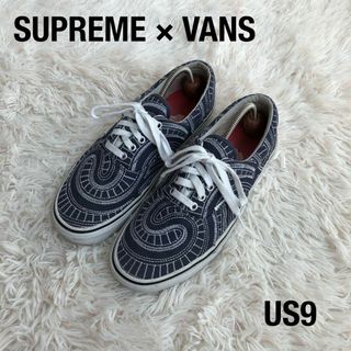 シュプリーム(Supreme)のSUPREME×VANSスニーカーERAバンズシュプリームネイビー27cm(スニーカー)