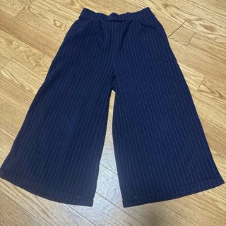 子供服 女の子 ロングパンツ 長ズボン ネイビー 140サイズ 中古(パンツ/スパッツ)