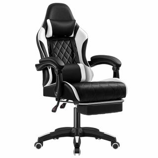 【新着商品】VICTONE ゲーミングチェア 連動式アームレスト オットマン付き
