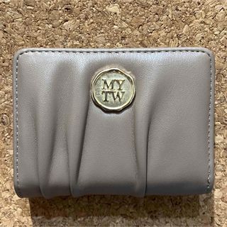 【ベージュ】my twilight ギャザーミニウォレット 二つ折り財布(財布)