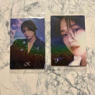 エンティーム(&TEAM)のケイ　K ウエハース　ステッカー　&TEAM 2枚セット　雪明かり　青嵐(アイドルグッズ)