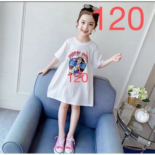 KWDA012キッズ ワンピース ロング 夏 リボン ２Way 子供服 ジュニア