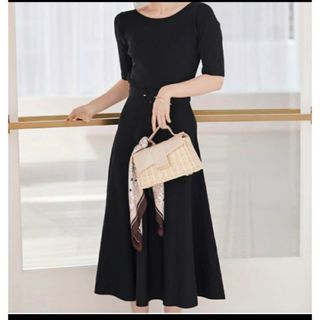 プロポーションボディドレッシング(PROPORTION BODY DRESSING)のプロポーション バックボタンクラシカルニットワンピース (ロングワンピース/マキシワンピース)