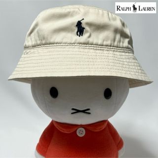 ポロラルフローレン(POLO RALPH LAUREN)の【美品】Polo Ralph Lauren キッズ ポニーロゴバケットハット浅型(帽子)