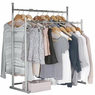 【特価商品】「アイリスオーヤマ ハンガーラック 押入れ 伸縮幅75~130cm (その他)