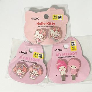 サンリオ(サンリオ)の【韓国限定】 サンリオ キティ ハローキティ マイメロ ヘアゴム ヘアピン (キャラクターグッズ)
