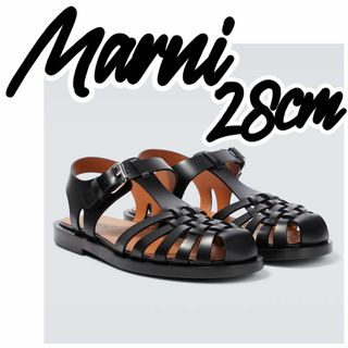 【定価13万】MARNI マルニ レザー サンダル ブラック 28cm