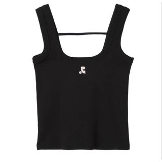 新品 韓国 Rest&Recreation ロゴ タンクトップ ブラック(Tシャツ(半袖/袖なし))