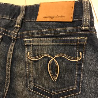 マウジー(moussy)の【タグ付き美品】ホワイトステッチMOUSSY(デニム/ジーンズ)