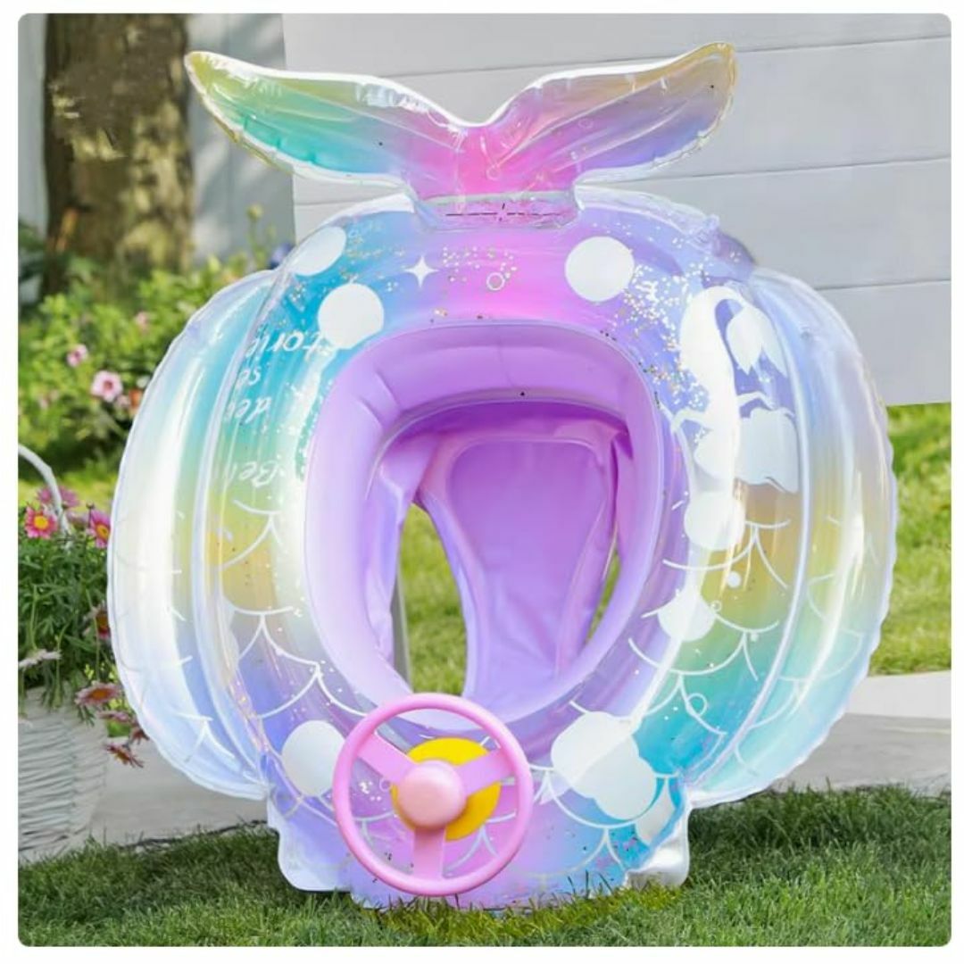 浮輪 子供用 ベビー浮き輪 ベビーボート フロート 足入れ プール 強い浮力 軽 キッズ/ベビー/マタニティのキッズ/ベビー/マタニティ その他(その他)の商品写真