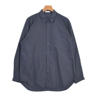 エイトン(ATON)のATON エイトン カジュアルシャツ XL 紺 【古着】【中古】【送料無料】(シャツ)